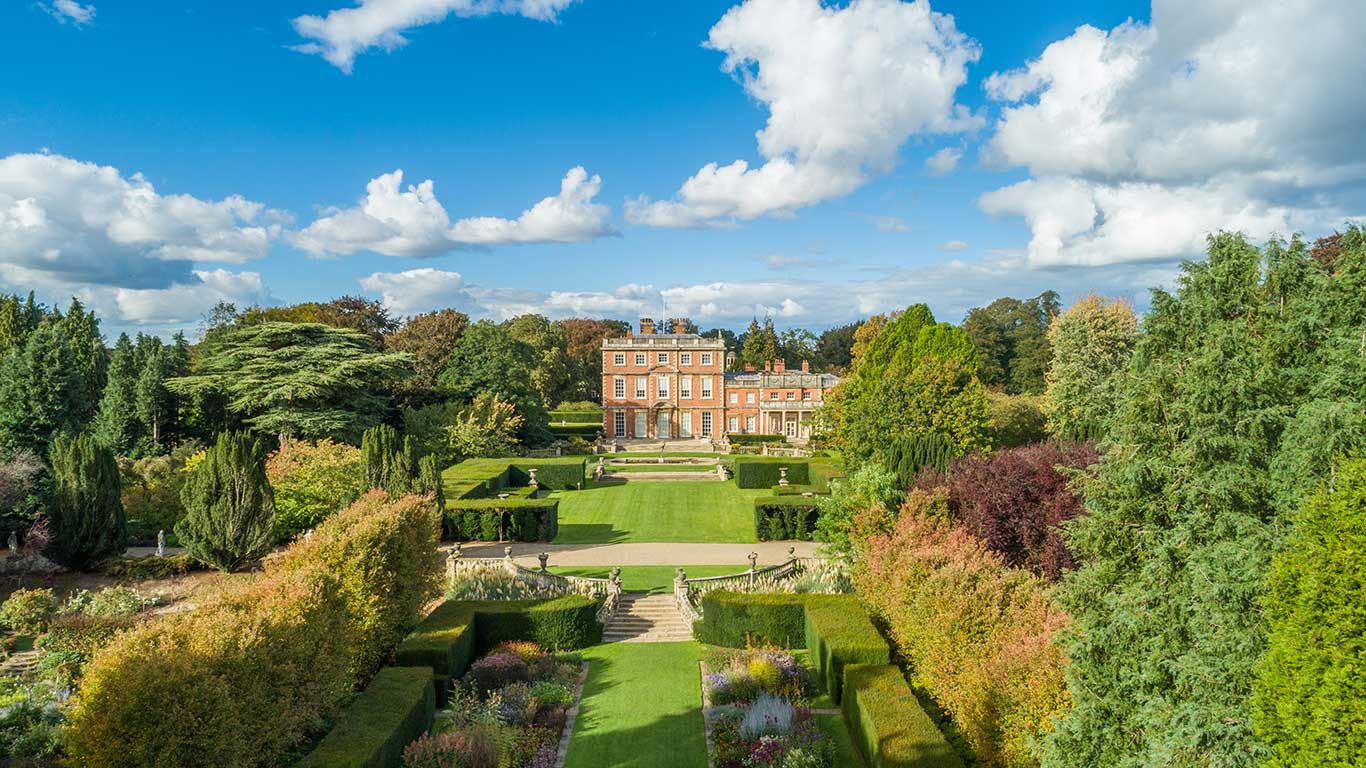 newby hall and gardens aerial photograph